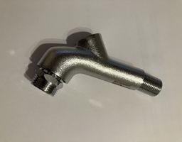 Wasserauslauf 1/2“ - 3/4“ matt verchromt ohne Ventiloberteil