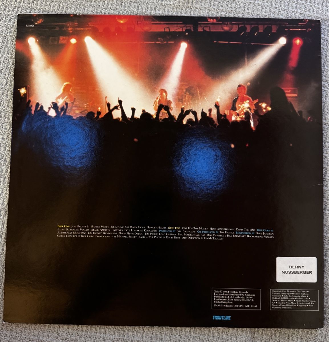 Dischi in vinile: LP Idle Cure - Tough Love – Usato da Tuggen venduto da Ainslie-Man 1
