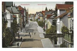 Romanshorn (TG) Bahnhofstrasse - Automobil Garage - 1910