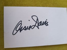 Ossie Davis - US Schauspieler - verstorben 2005handsigniert