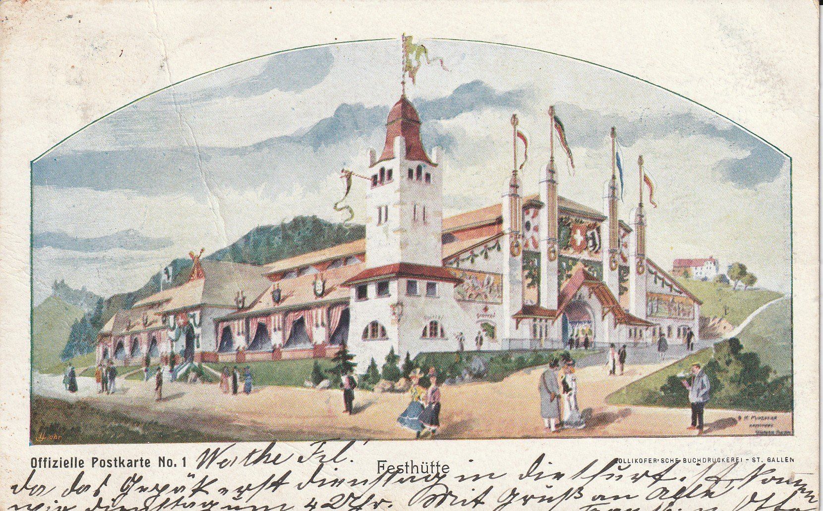 Cartoline postali: Eidg. Schützenfest St. Gallen 1904 – Usato da Crémines venduto da clifden92
