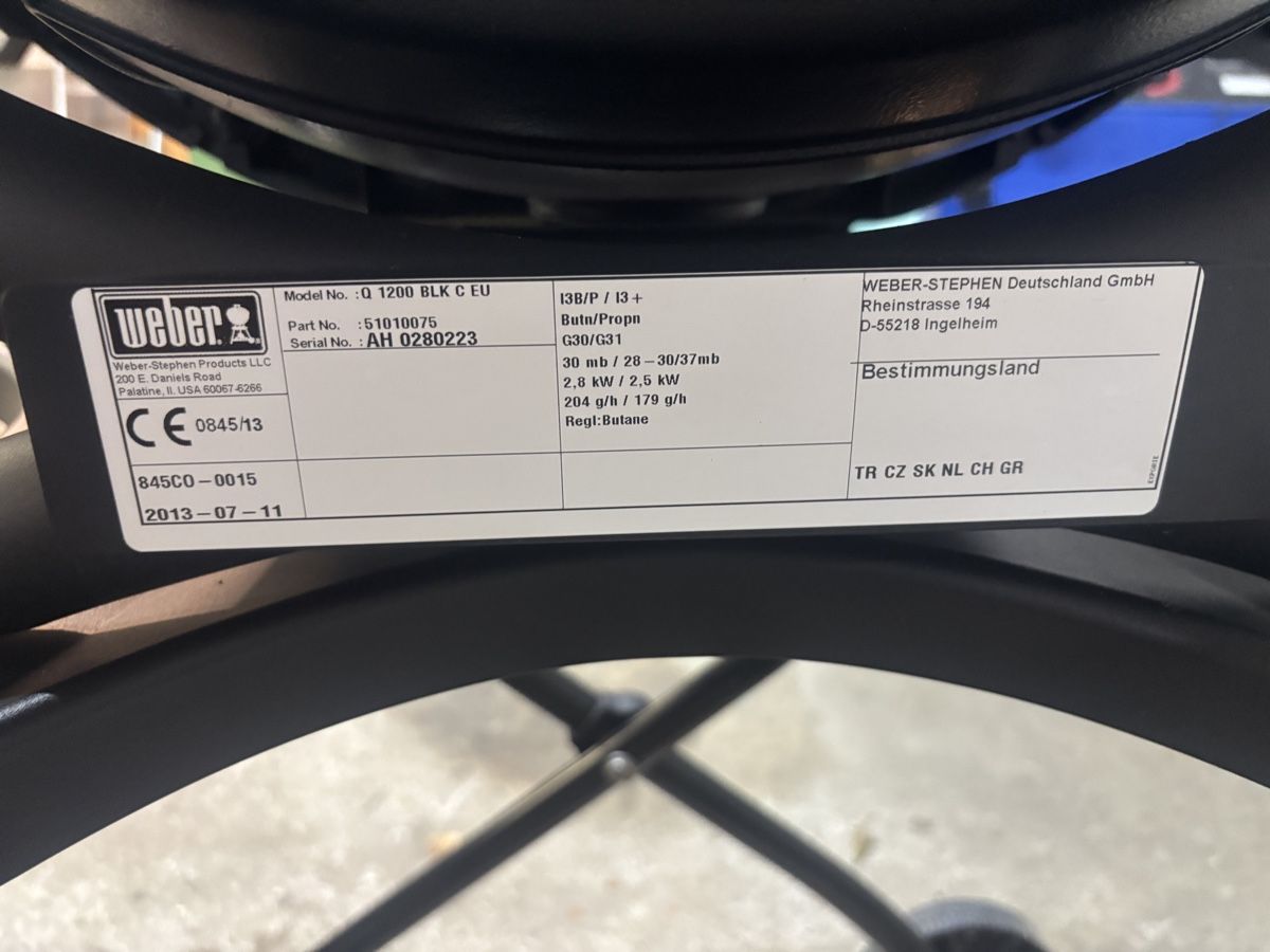 Weber Griglie: Weber Gasgrill Q1200 – Usato da Mümliswil venduto da Stormorange 5