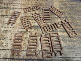 lego 6020 lot de 12 pièces Reddish Brown Bar 7 x 3