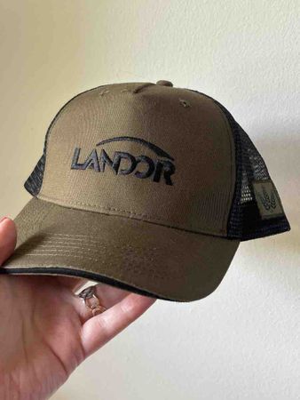 Landor Trucker Cap Khaki schwarz neuwertig