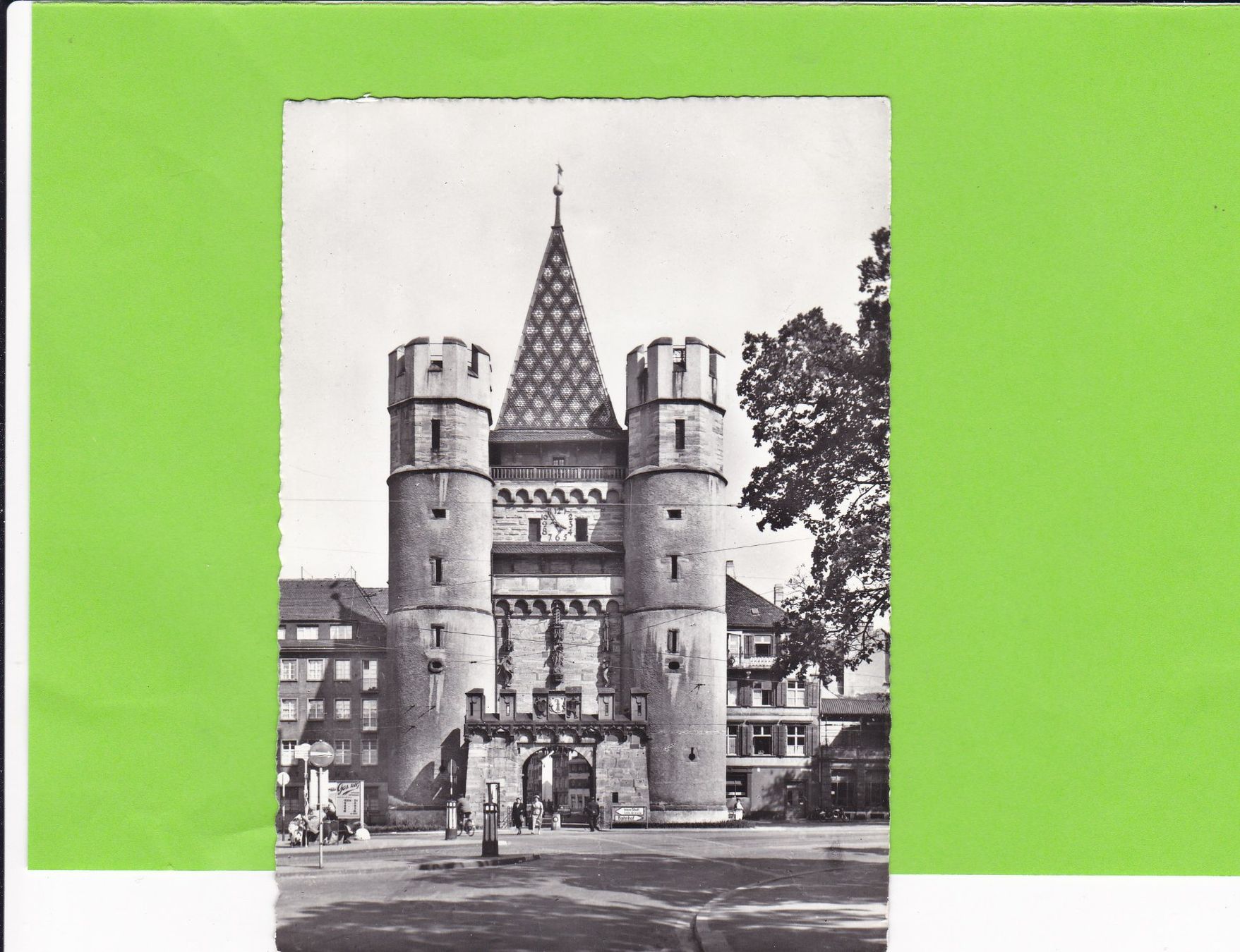 Cartoline postali: Basel-Spalentor--belebt – Usato da St. Peterzell venduto da neckertal