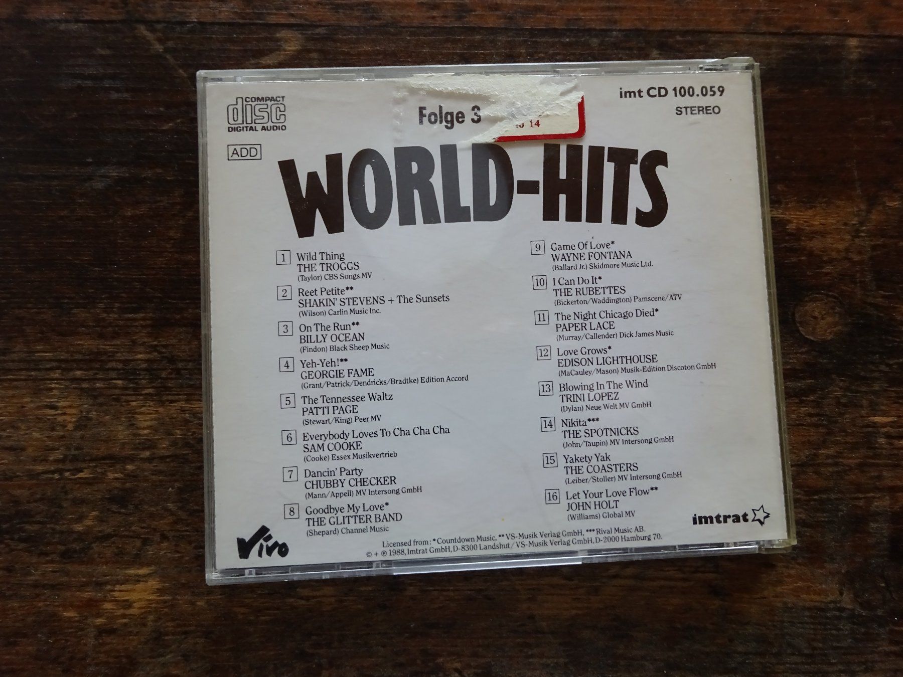 CDs: World Hits-Original Artists/Vol.3 – Neu (gemäss Beschreibung) aus Rothrist von Mistery1 1