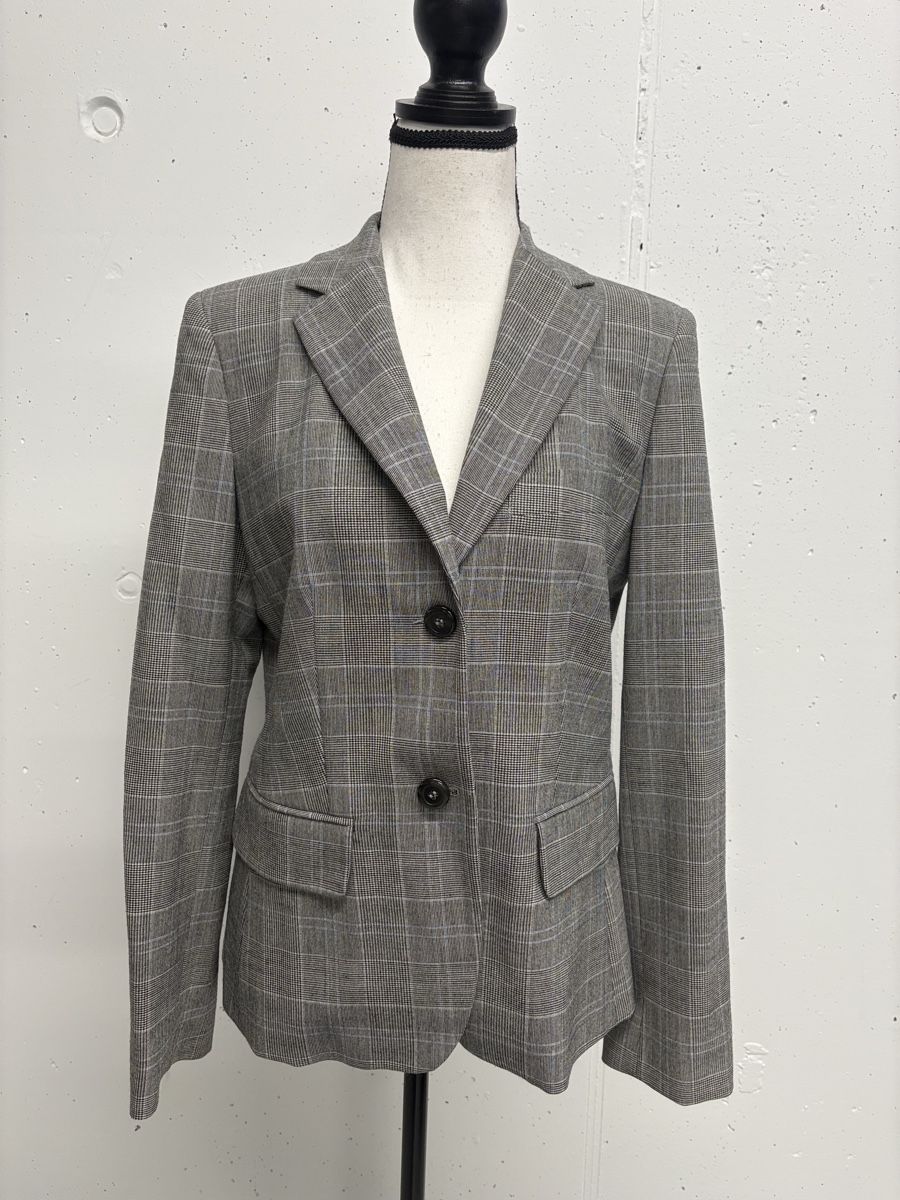 Jacken: Bernies Blazer Gr. 38, kariert grau schwarz – Neu (gemäss Beschreibung) aus Regensdorf von secondchancefashion