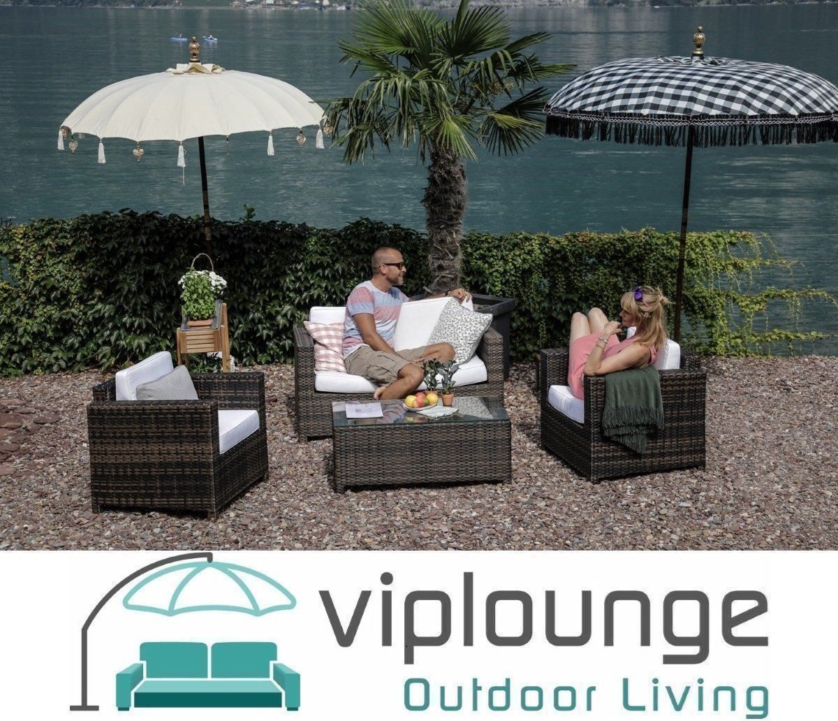 Viplounge Divani: Gartenlounge Farbe braun – Nuovo e nell'imballaggio originale da Uznach venduto da viplounge