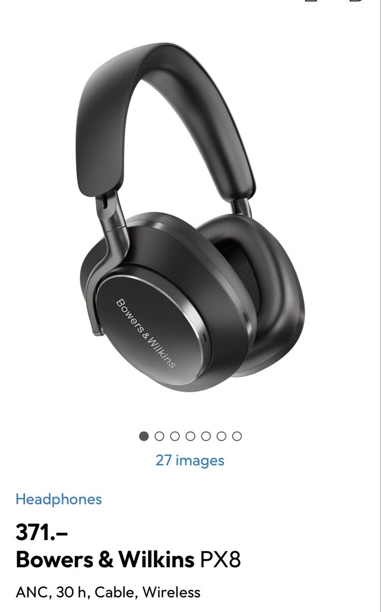 Bowers & Wilkins Cuffie: Bowers & Wilkins PX8 – Usato da Zürich venduto da Peban1 7