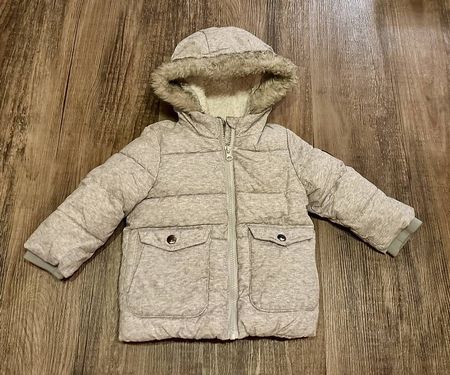 Warme Baby Winterjacke Parka in Grösse 80