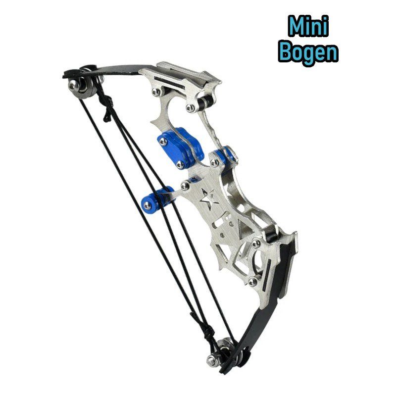 Tiro con l'arco: Mini Bogen Compound Bow 13cm Set 10 Pfeile Zielscheibe – Nuovo e nell'imballaggio originale da Hundwil venduto da Mr.Wong