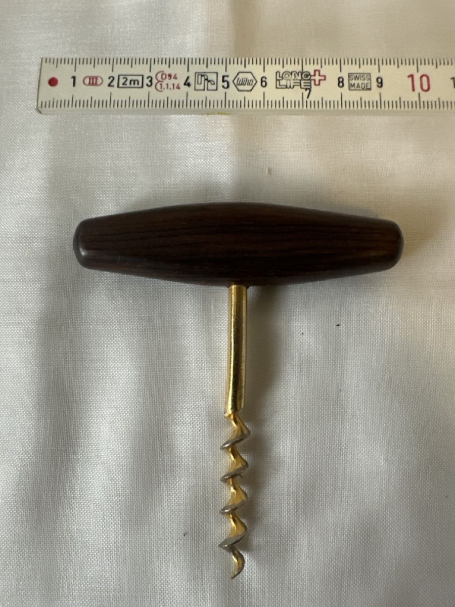 Apribottiglie & Tappi per chiusura: Weinöffner Korkenzieher Vintage Holzgriff – Usato da Zürich venduto da Chaeffeler 3