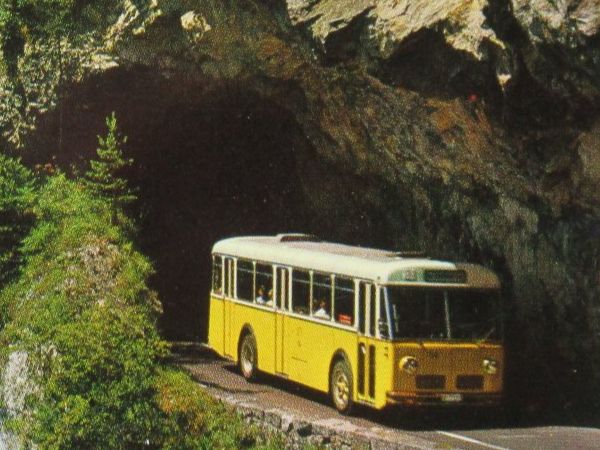 Ansichtskarten: Postauto am Thunersee – Gebraucht aus Grenchen von Bluemchen1900
