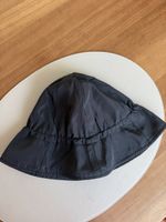 Bucket Hat Black Nylon Regenhut Adjustable Fit S-M new