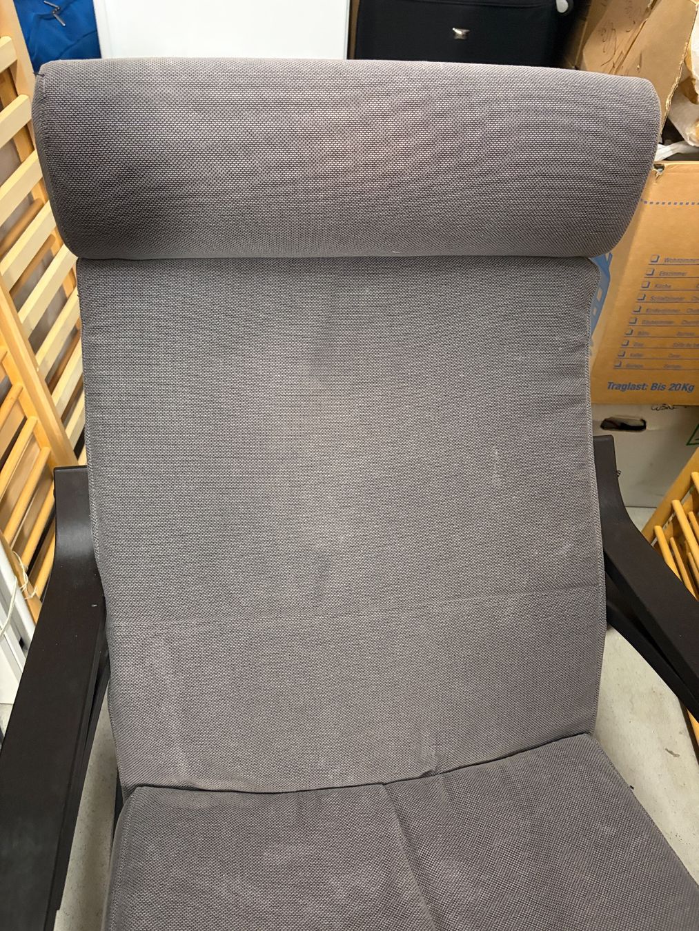 Ikea Poltrone: Ikea Schaukelstuhl, Modell Poäng, Bezug Grau – Usato da Zug venduto da gbvidal 1