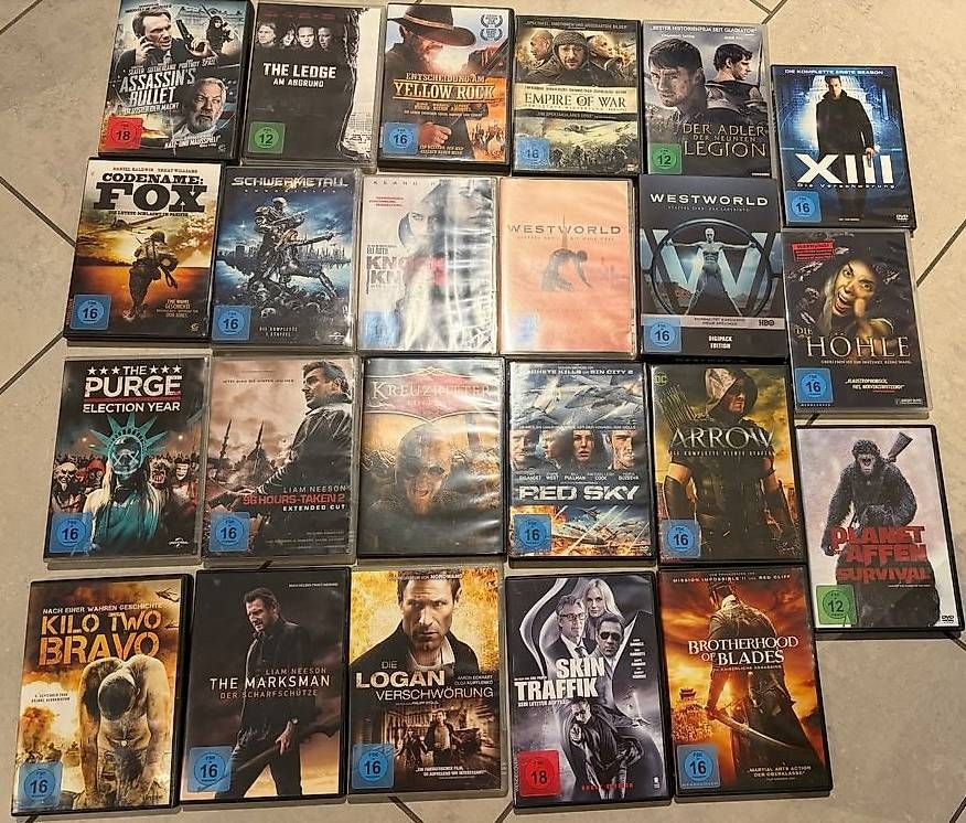 Alle DVDs: über 60 DVD Action, Thriller, Horror – Gebraucht aus Wettingen von buntmaler2005 1