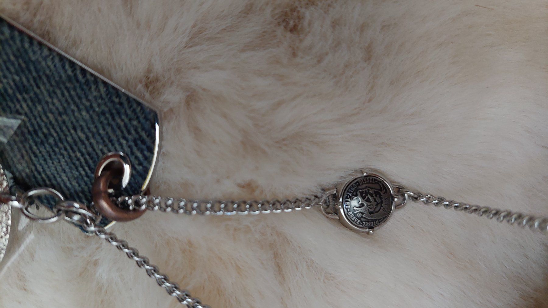 Diesel Catenine: DIESEL HALSKETTE#mit.Jeansstoff designed – Nuovo (secondo la descrizione) da Basel venduto da O-MEGA 5