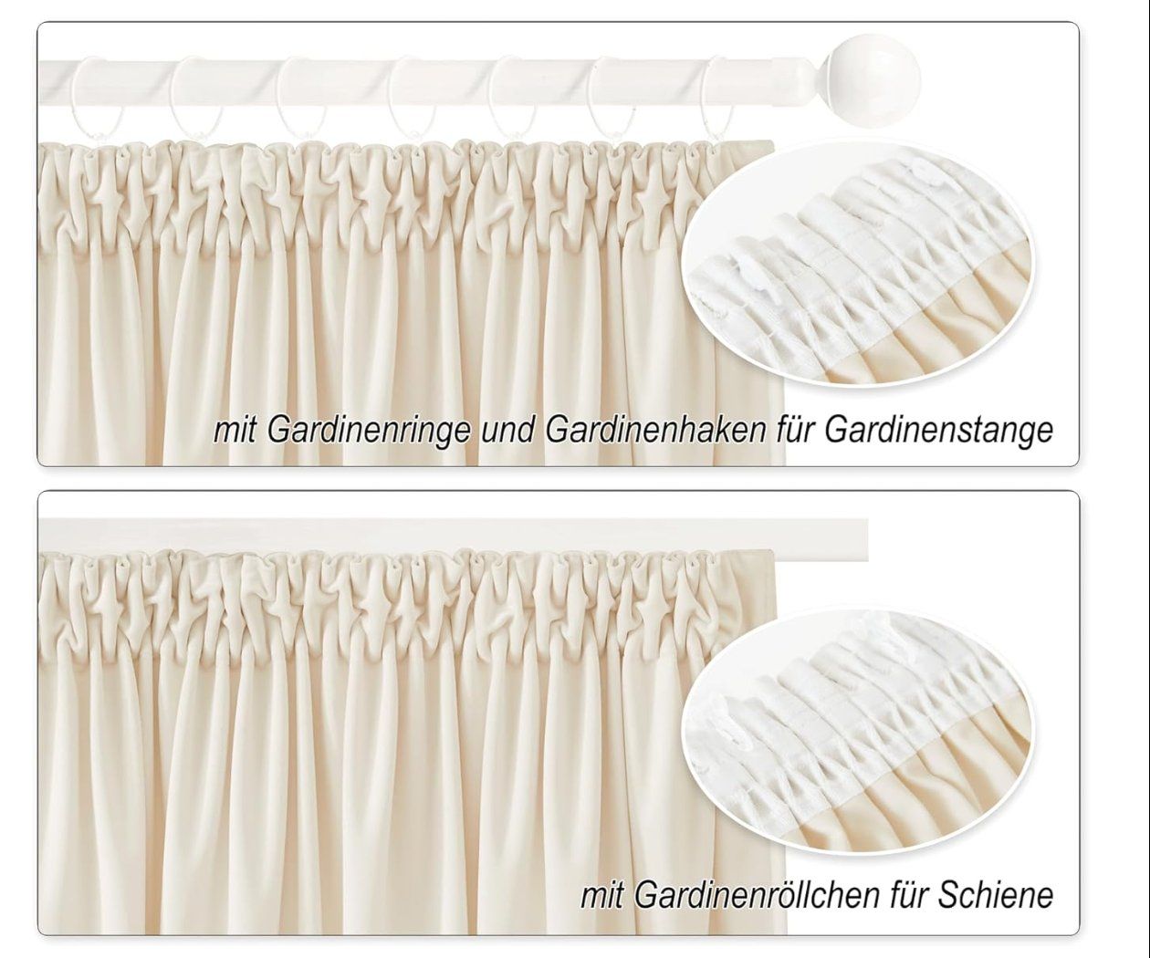 Tende: Samtvorhänge 2er-Set BxH 140x280cm – Nuovo e nell'imballaggio originale da Adlikon b.Regensdorf venduto da MK-VORHANGSERVICE 1