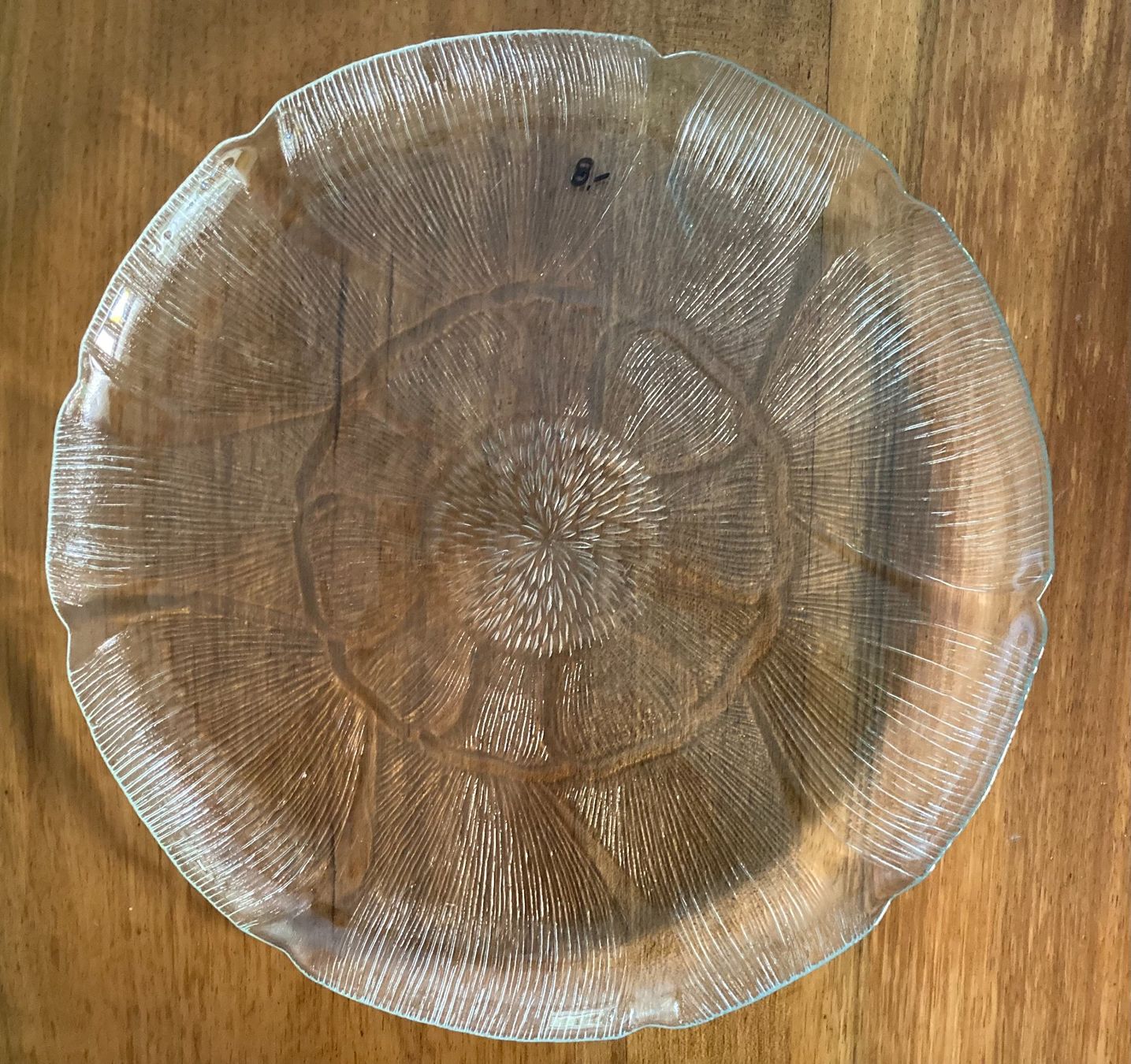 Piatti di portata: Glasplatte, Servierplatte, Durchmesser 32 cm, Top Zustand – Usato da Riniken venduto da begeh-r-bar 1