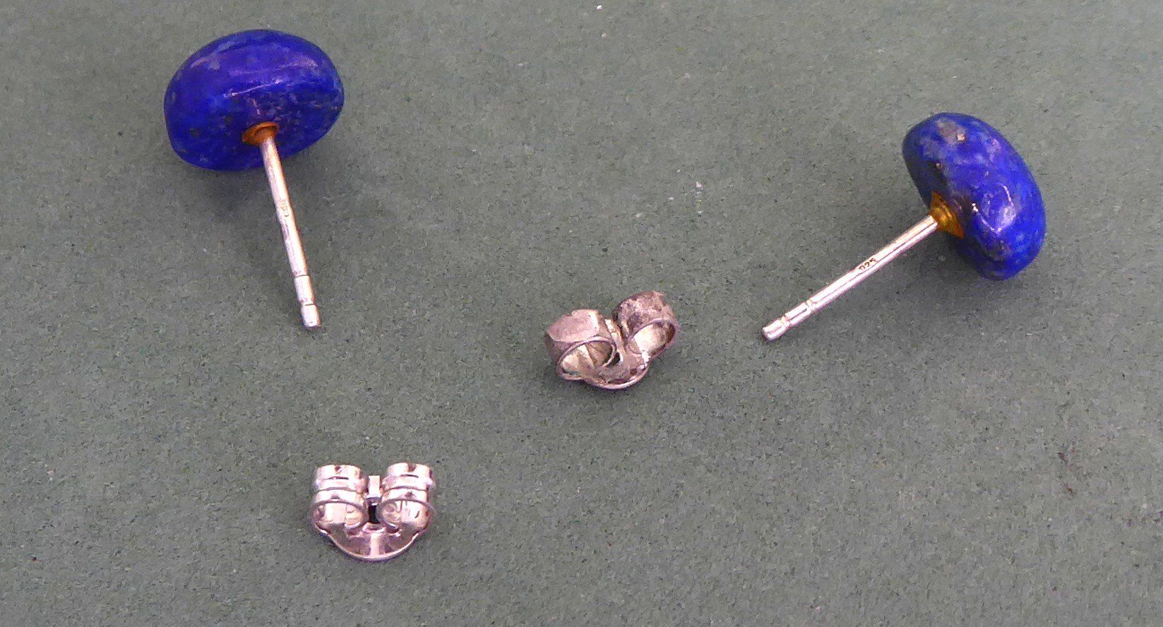 Orecchini pendenti & Orecchini a lobo: Ohr Stecker 925 Silber mit echten Sodalithen – Usato da Muri AG venduto da silvermouse007 3