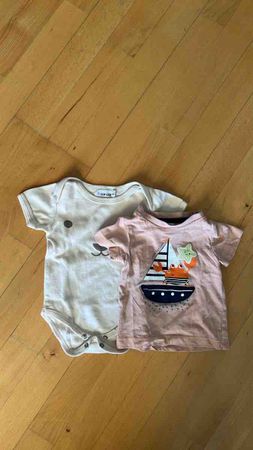 Babykleidung 2 Teile Body und T-Shirt Grösse 62 gebraucht