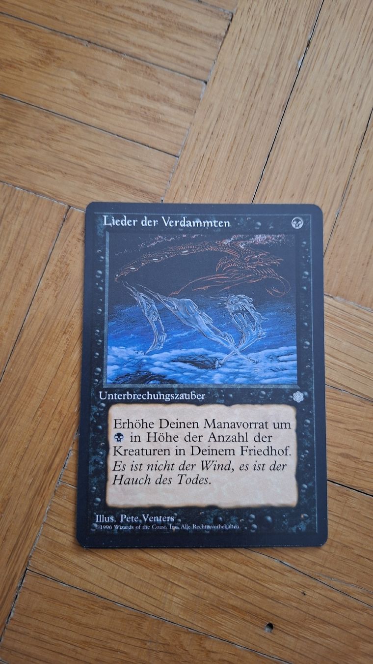 Magic The Gathering Sammelbilder & Trading cards: Magic The Gathering Lieder der Verdammten Karte – Gebraucht aus Würenlos von bat_y8kw