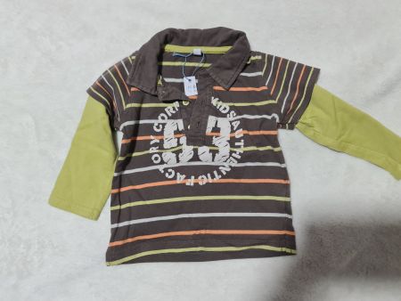 Pull vert marron taille 80cm