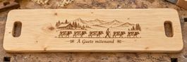 Handgemachtes Apérobrett 70 × 20 cm – Alpaufzug