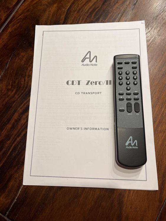 Audio Note CDT Zero II – CD-Transport ......( LP 3300.-CHF ) (Gebraucht ...