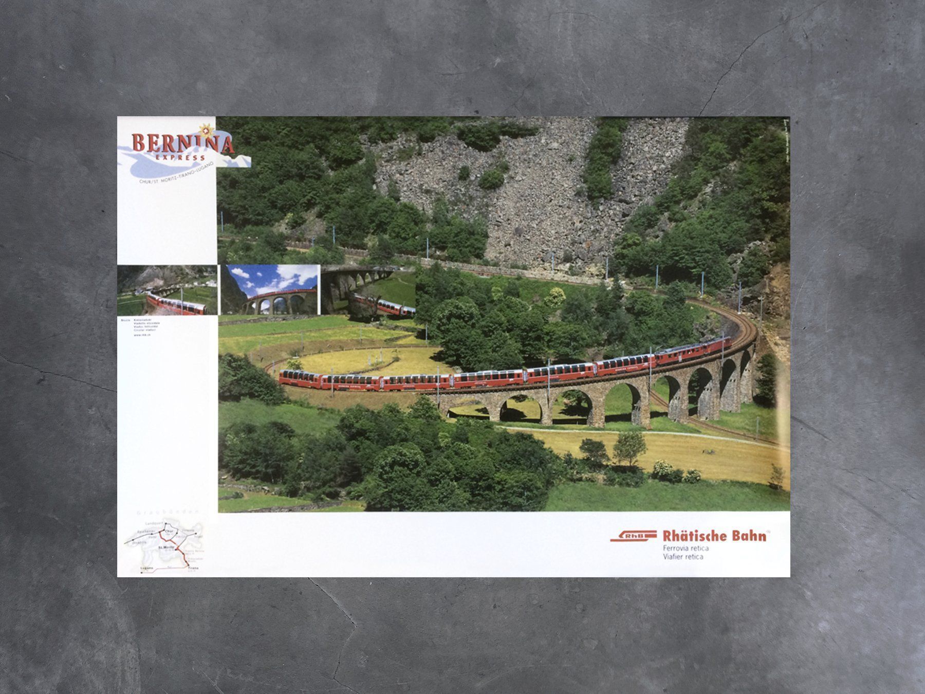 Posters & Illustrations: Plakat Rhätische Bahn, Bernina Express – Neuf (Voir description) à Chur par design-of-time