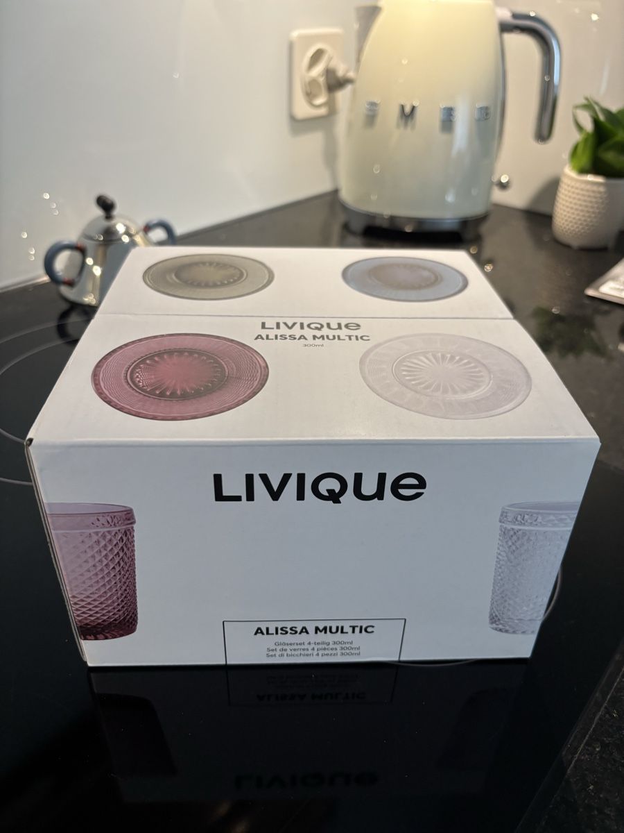 Bicchieri: Livique Gläser NEU – Nuovo e nell'imballaggio originale da Winterthur venduto da leimaj