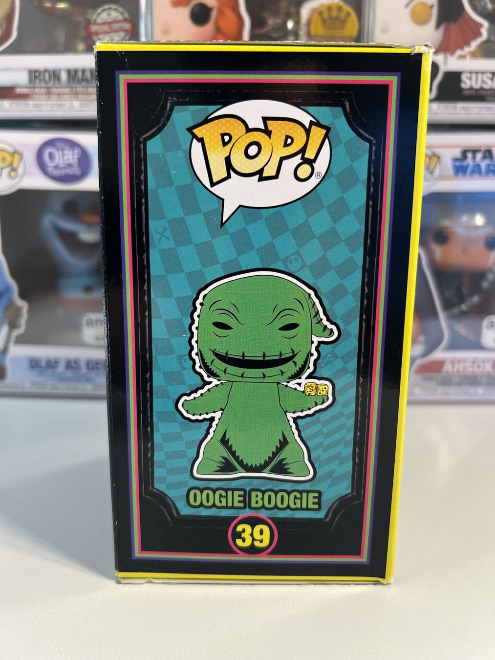 Funko Statuette: Funko POP! Disney OogieBoogie (Blacklight) – Nuovo e nell'imballaggio originale da Le Mouret venduto da perfectbijou 1