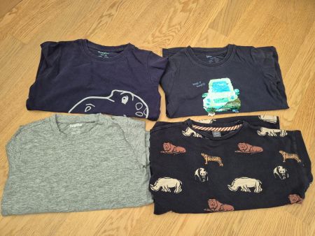 4x Langarmshirts Gr 122
