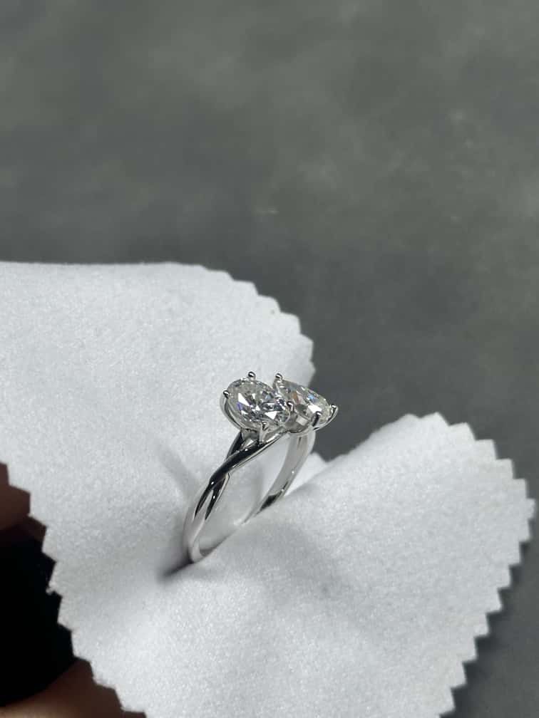Ringe: Silber Ring mit Moissanit 1ct + 1.5ct / gegenangebote 👍 – Neu (gemäss Beschreibung) aus Zuzwil SG von ParfumDeStraess