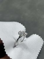 Silber Ring mit Moissanit 1ct + 1.5ct / gegenangebote 👍