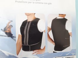 Protege-dos avec gilet Rückenprotektor mit Weste XS