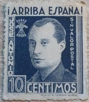 Lote sello España, Viñeta, Guerra civil. Jose Antonio,,