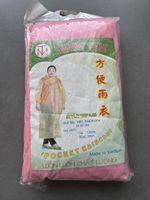 Neuer, leichter Regenponcho/Regenmantel, tragbar, rosa