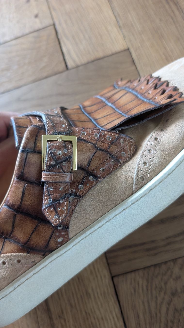 Santoni Chaussures femmes: Santoni Sneakers Brown Size 41 Crocodile Pattern Leather  – D'occasion à Zürich par van_hzh7 2