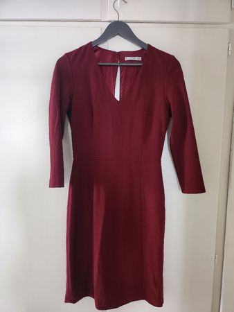 MNG Dress Burgundy Size M good condition