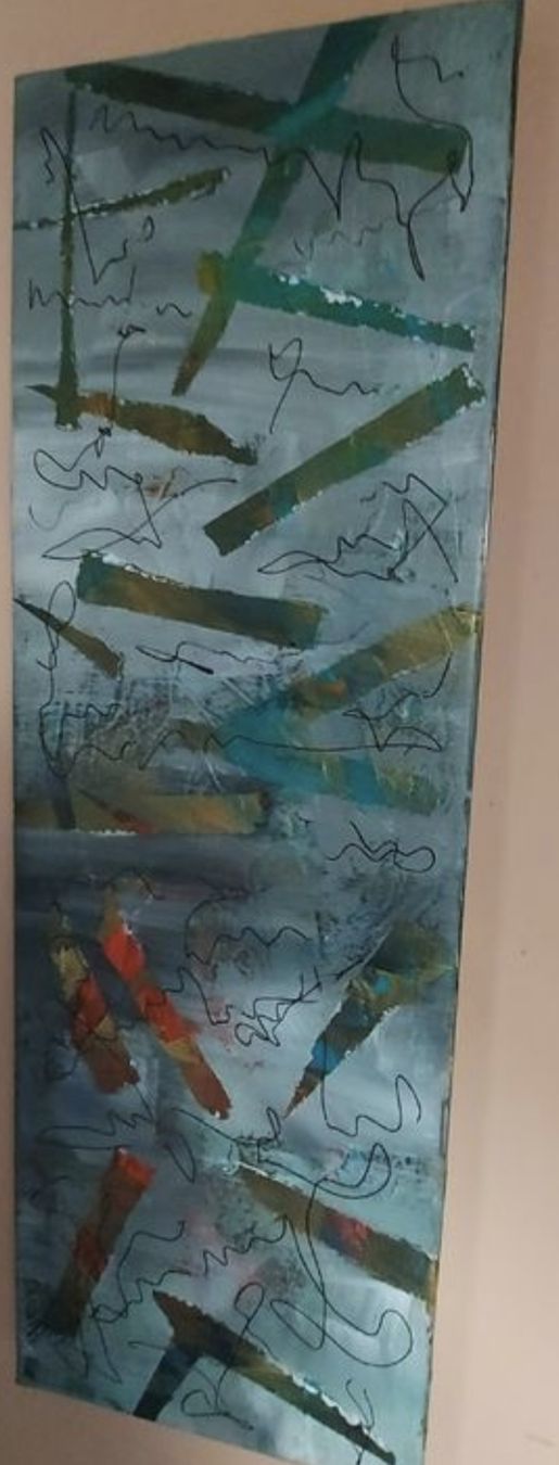 Dipinti: Gemälde, Moderne Kunst, handmade 20×60 – Nuovo (secondo la descrizione) da Riehen venduto da Steinbock1970 4