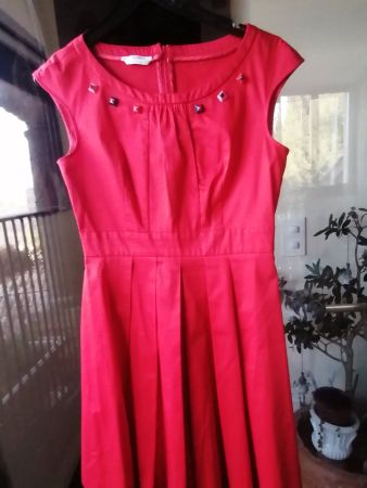 BIANCO GHIACCIO Kleid Gr. IT 44 (38) rot