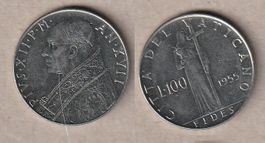 Vatikan, Pius XII, 100 Lire 1955