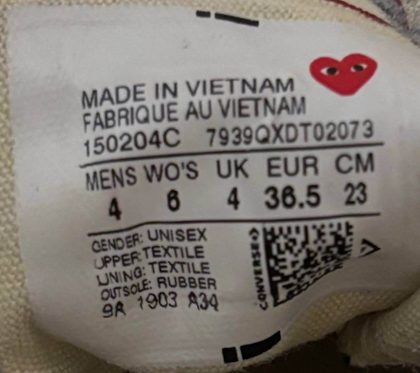 Chaussures hommes: Converse - Comme des Garçons – D'occasion à Zürich par 19n_2wrj 2