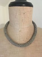 Geknüpfte silberne Modeschmuck-Schlangenkette