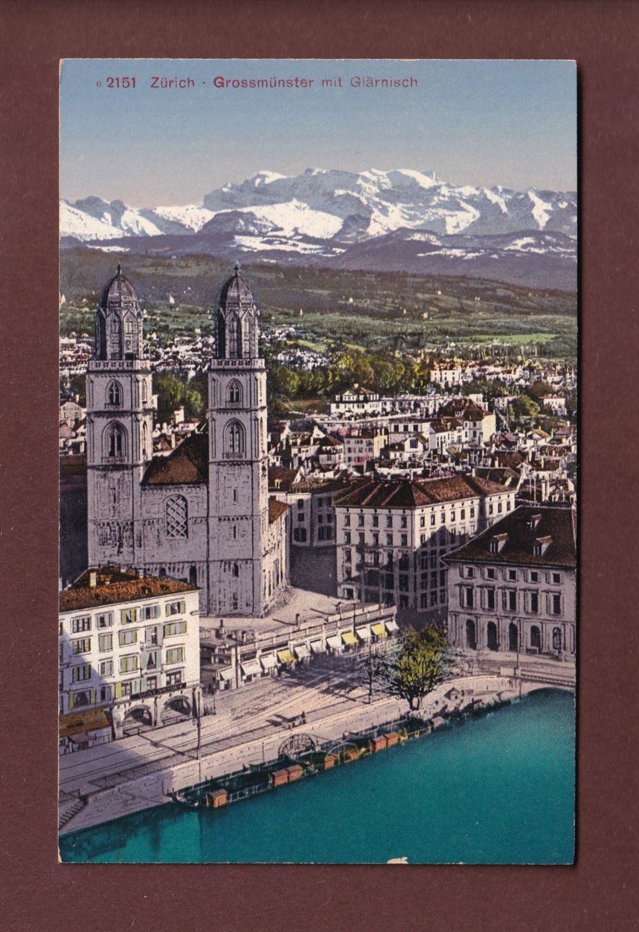 Cartoline postali: ZÜRICH - Grossmünster – Usato da Pully venduto da nicecards
