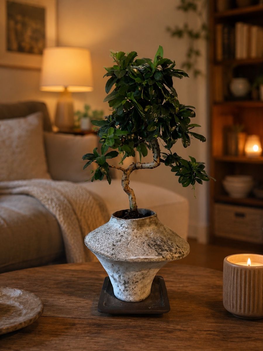 Pflanzen & Samen: Fukientee Bonsai im Topf mit Untersetzer – Gebraucht aus Rümlang von Gruseh.ch