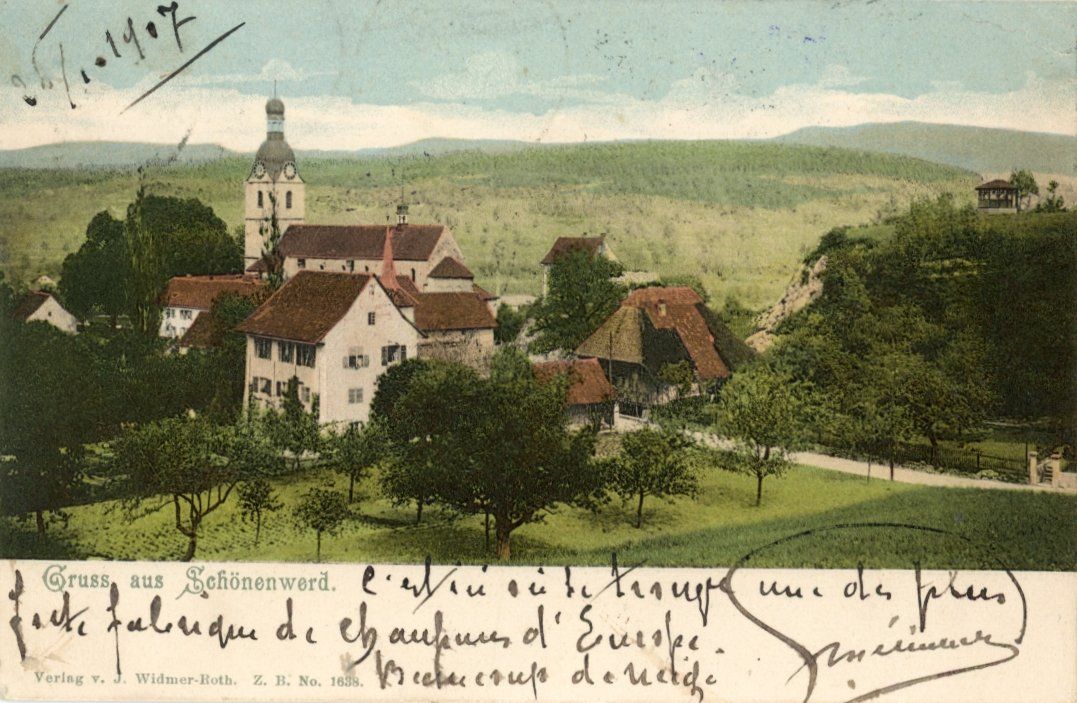 Cartes postales: Schönenwerd    SO  -   Gruss aus SCHÖNENWERD     um 1907 – D'occasion à Brig par Valcards54
