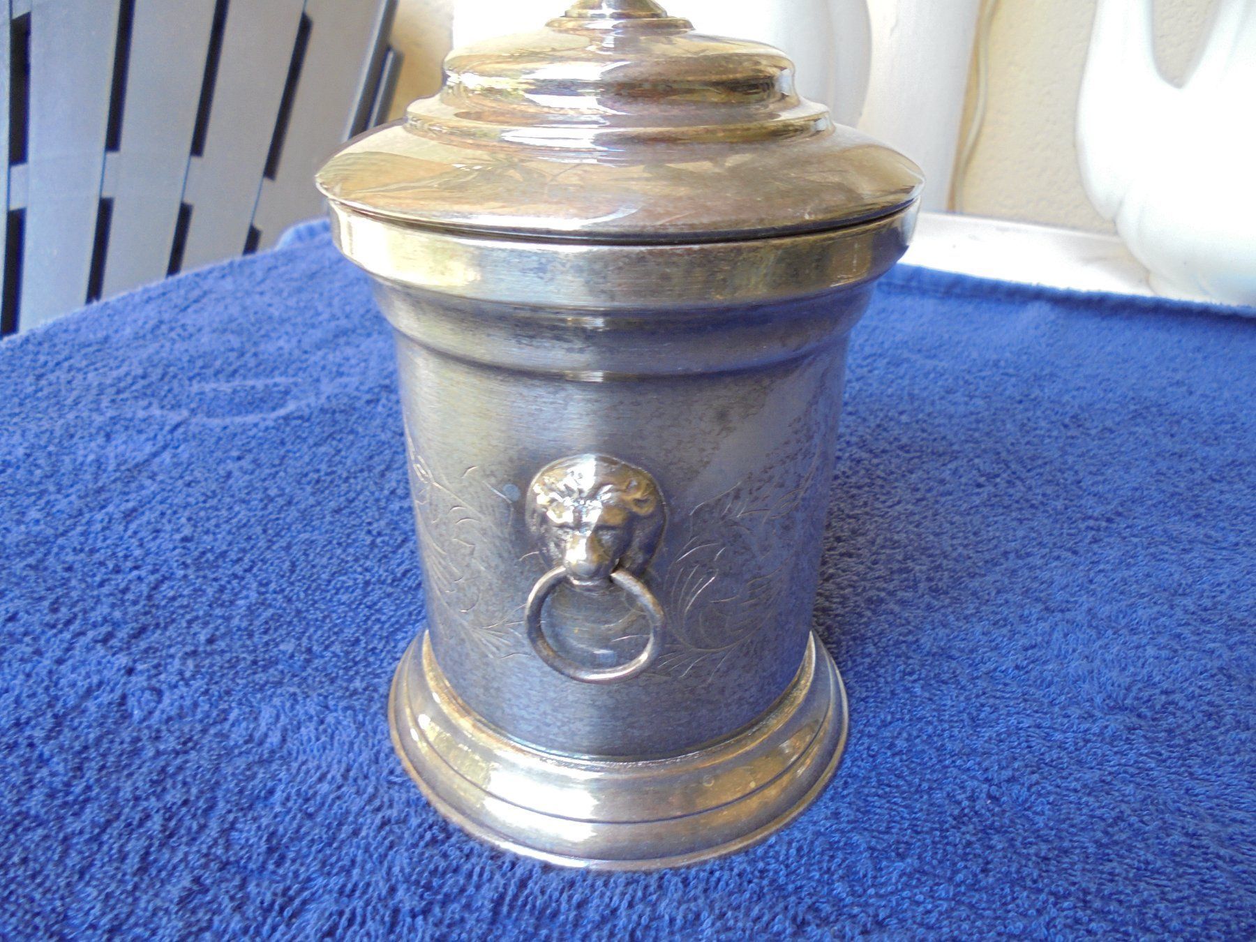 Zuccheriere: Alte versilberte Dose, ca. 1950 – Usato da Camorino venduto da Hunpete