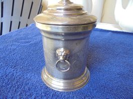 Alte versilberte Dose, ca. 1950